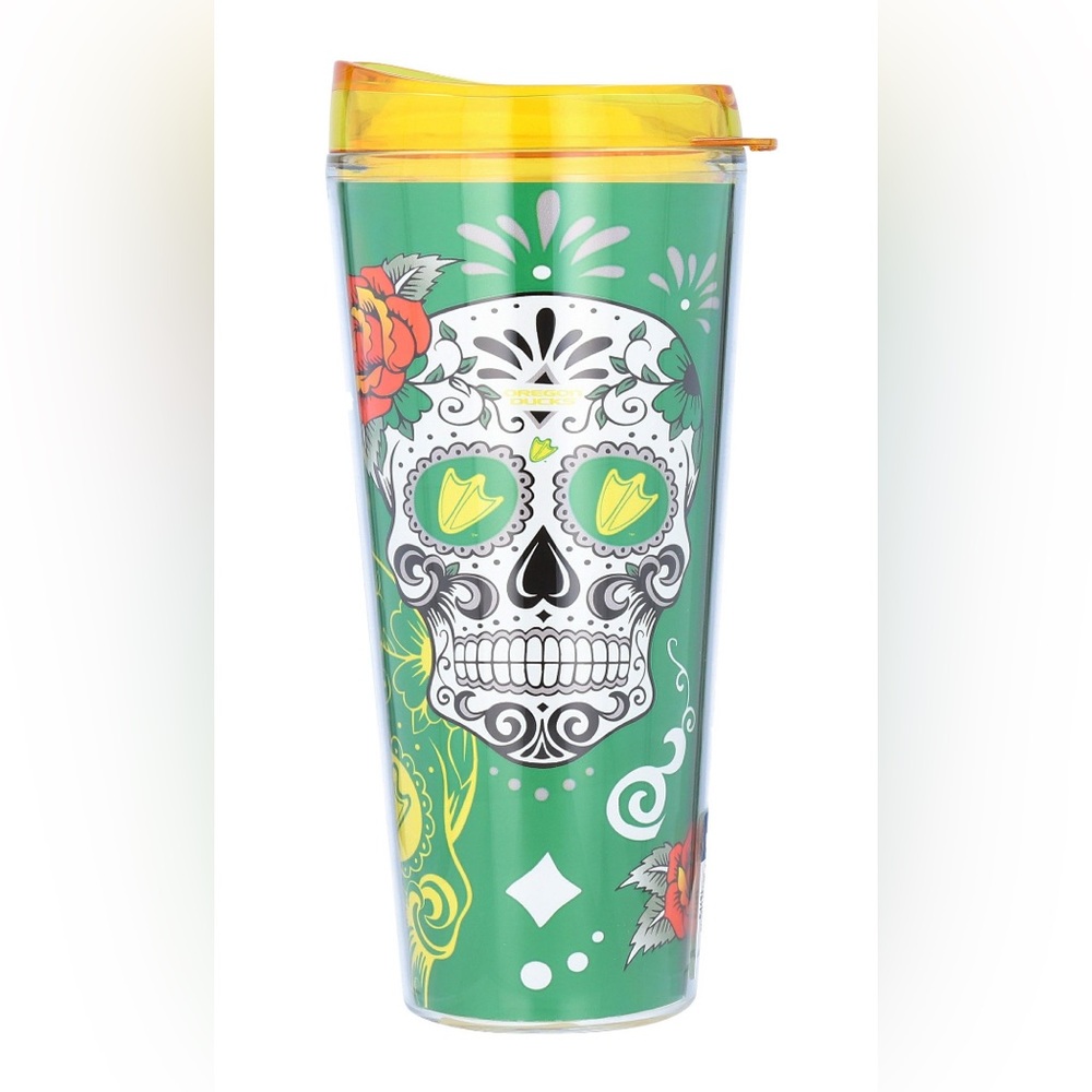 Oregon Ducks 22oz. Día de los Muertos Tumbler (NWT)